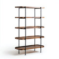 Boekenkast van hout en metaal voor de woonkamer - 80 x 30 x 150