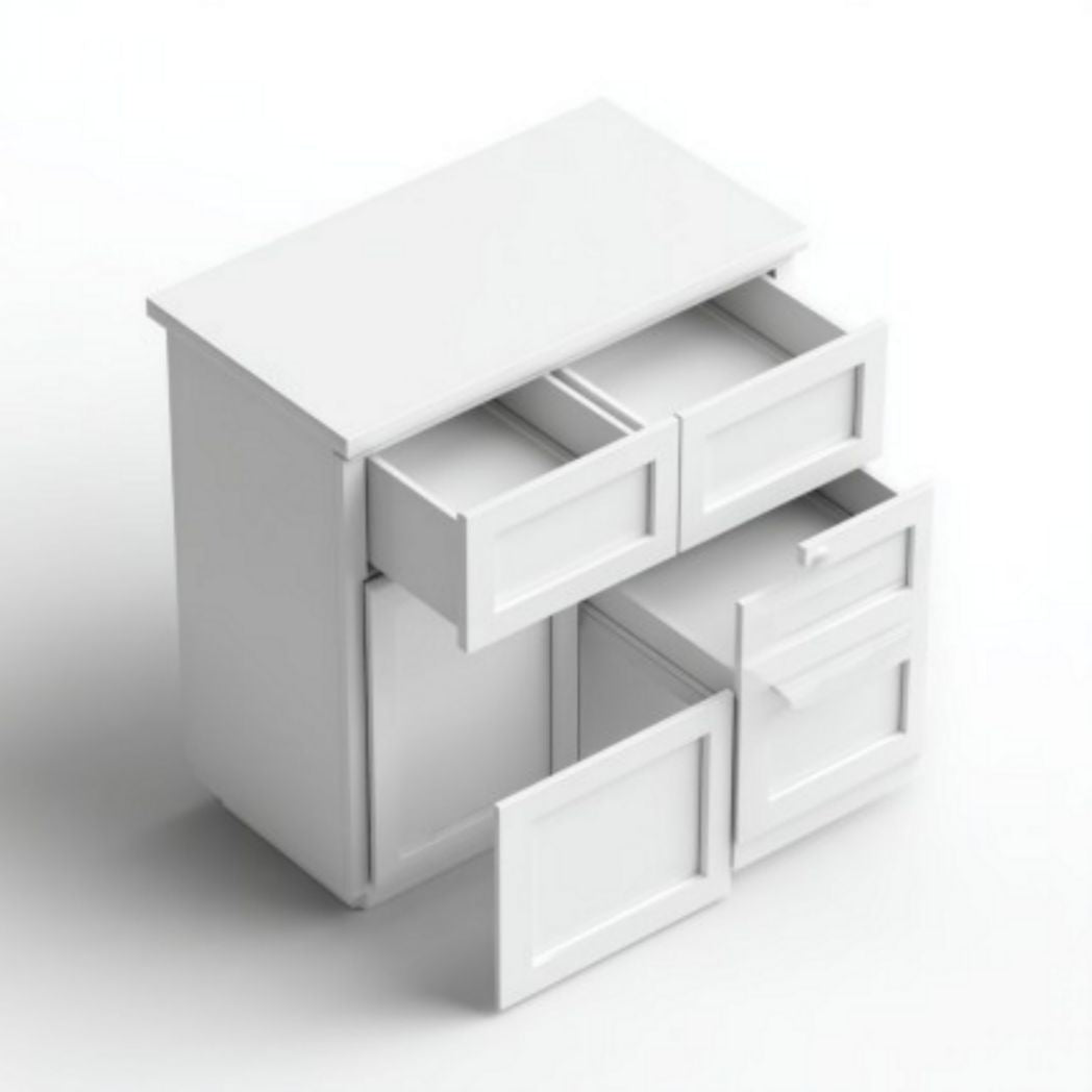 Bureau van MDF voor de werkplek met lade en opbergruimte - 60 x 40 x 75